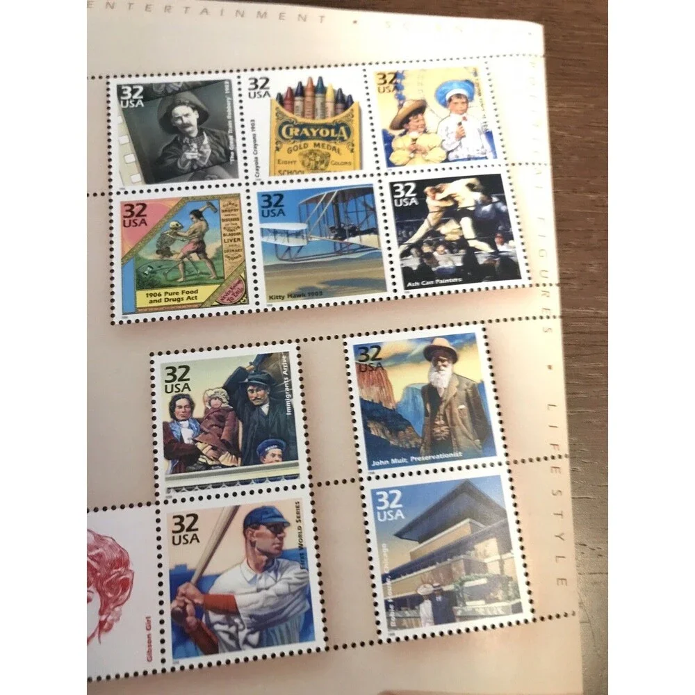 SFSTAMPS US Scott 3182 Celebrate the Century 1900's Sheet of 15 Stamps MNH 1998